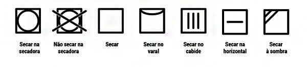 Símbolos de secagem